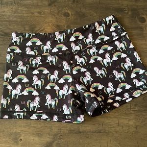 IAB Magical unicorn boots shorts sz: SM (6)
